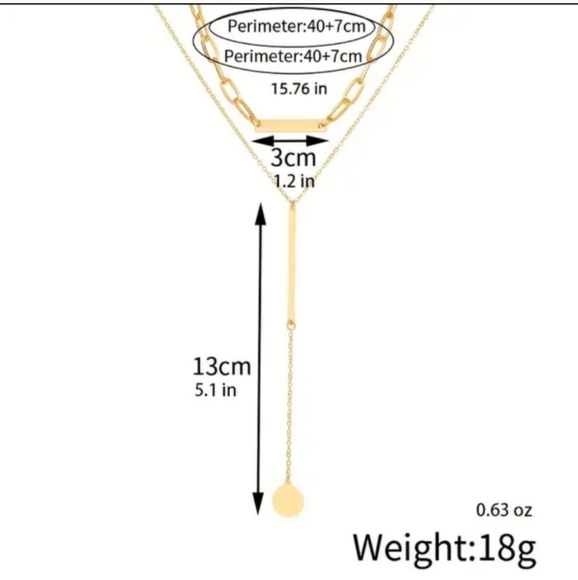 Elegant 18k. Gold Plated Necklace Set - Picture 4 of 7